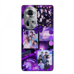 Coque de t&eacute;l&eacute;phone - Maniacase - Oppo Reno 11 5G - Silicone - Souple - Violet BTS