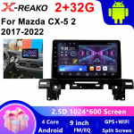 Android Auto Mazda CX-5 2 II KF 2017-2023 jaoks Raadio Stereo Multimeediam&auml;ngija GPS-navigatsioon Ei 2-DIN DVD WIFI Pardakaamera HDR 4 core 2GB+32GB CP