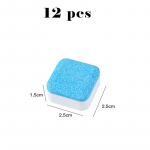 12tk Multifunktsionaalne kihisev puhastusvahend kontsentreeritud graanulitega kodupesumasina puhastusaine