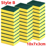 Imav kahepoolne Sponge Magic Clean Pot Roostepleki k&auml;snad Puhastushari K&ouml;&ouml;gi rasvapuhastusvahendid T&ouml;&ouml;riistad 50PCS