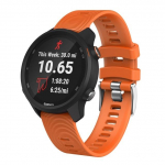 V&auml;rviline 20 mm kellarihm Garmin Forerunner 245 245M 645 Music vivomove 3 HR Sport silikoonist nutikas kellarihm K&auml;ev&otilde;ru Forerunner 245 oranž