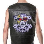 Vest Street Punk Vest Jope Varrukateta Harley Mootorrattam&auml;rgi Tikitud Vest L