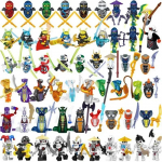 MINISO Anime tegelased 24 t&uuml;kki Ninjago minifiguuri ehitusplokkide m&auml;nguasjad Mini nuku nukufiguuri plokk laste m&auml;nguasjad s&uuml;nnip&auml;evakingitused