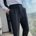 Kevadised Meeste &uuml;likonnap&uuml;ksid Mood &Auml;ri vabaaja &otilde;huke kleit P&uuml;ksid Meeste T&auml;navar&otilde;ivad Sotsiaalne Ametlik Pantalon Riietus 28