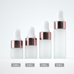 5 tk 1/2/3/5 ml mattklaasist tilguti pudelid T&uuml;hjad eeterliku &otilde;li pudelid purgid 5ML