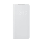 Samsung Smart LED View Kaanekate Samsung Galaxy S21+ S21 Plus jaoks LED Rahakott Klappkaas valge
