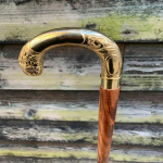 Antiikstiilis Viktoriaanlik Vanaaegne Disainer Messingist K&auml;epidemega Kepp Puidust Jalutuskepp M aero