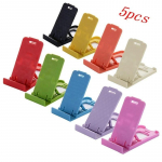New 5pcs/set Universal Folding Table cell phone support Plastic holder desktop stand for your phone Smartphone & Tablet Support