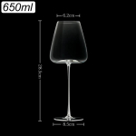 1-7 tk/komplekt Karikas Veiniklaas Pliiivaba Kristallist Veeklaas 470/700 ml K&otilde;rgkvaliteediga Nahkkarp &Scaron;ampanjaklaasid Punase Veini Komplekt High-end quality