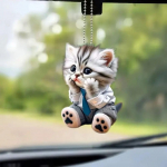 Kass Autopeegli Ripats Auto Ripats Akr&uuml;&uuml;l Tahavaatepeegel Auto Sisekujundus Kingitus koos Joonisfilmi Keti