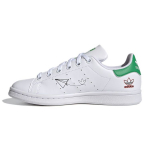 Adidas Stan Smith J Girls Rule - Valged Laste tossud Cloud-White Vivid-Green FX5976 35&frac12;