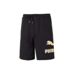 PUMA T&auml;hekujundusega Prindiga Paelkinnitusega Sirged Vabaaja L&uuml;hikesed P&uuml;ksid Unisex Alaosad Must 626881-01 XS