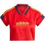 adidas Naiste Tiro L&otilde;ikega 3-triibuline L&uuml;hike Jersy Better Scarlet/Legend Ink/Bold Gold Naiste Streetwear IZ2091 L