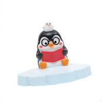 Cartoon Penguin Figurine, Garden Statue, Landscape Ornament, Miniature, Can Float on Water, Catch Fish