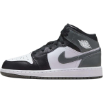 Air Jordan 1 Mid GS Raudhallid Laste tossud Must Valge DQ8423-001 37.5 gray