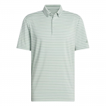 Adidas Ultimate365 Triibuline Polo S&auml;rk Golf Meeste Polo S&auml;rk H&otilde;be-Hall-Roheline Miracle-Silver JF8999 XL