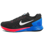Nike Lunarglide 6 Mugavad l&ouml;&ouml;gisummutavad libisemiskindlad hingavad madalad jooksutossud Meeste toss Must Punane Sinine 654433-002 44