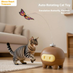 Kassim&auml;nguasi kassi kiusamise pulk ise-hi ja igavuse leevendamise artefakt elektriline v&auml;ike liblikas automaatne p&ouml;&ouml;rlemine kulutab f&uuml;&uuml;silist j&otilde;udu lemmikloomam&auml;nguasi