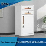 Kontori mobiilne hoiukapp lukuga: Lauasahtli all olev lehtmetallist arhiiv ja sahtlite organiseerija Thickened