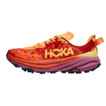 HOKA ONE ONE Mugavad Pehmed Libisemisvastased Vastupidavad Kerged Madalad Maastikujooksukingad Naiste toss Punane Oranž 1147832-SRBT 38.5
