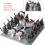 MOC Keskaja lotr Figuurid Ork S&otilde;durid R&ouml;&ouml;vel Vargr Hunt Elevant Ratsu R&uuml;&uuml;tlid Ehitusklotsid Klotsid M&auml;nguasjad lastele kingitused