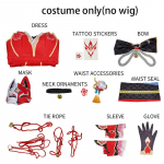 Sparkle Cosplay kost&uuml;&uuml;m Honkai Star Rail t&auml;iskomplekt maskiga rollim&auml;ngu riietus Halloweeni ja karnevali jaoks M