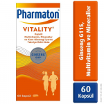 Pharmaton Vitality - Multivitamiinid, Mineraalid ja Korea Žen&scaron;enn G115&reg; Toidulisand, 60 Tabletti 1 PRC