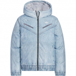 Adidas Originals FW25 FK Denim Soojustatud Eemaldatava Kapuutsiga Spordijakk Meestele Jakk KC2632 S