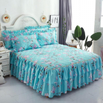 Korea stiilis tepitud pitsist printsess voodiseelik &ndash; paksendatud siidist harjatud tolmukindel voodikate 200*220cm Quilted Bed Skirt
