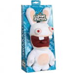 Gipsy Toys - Lapins Cr&eacute;tins Sonores - Bouche Ouverte - 28 cm - Blanc valge