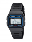 Casio - Vaikkorpus Vaikne rihm Meeste kvartskell F-91W-1 must