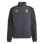 Adidas Real Madrid 23/24 Hooaeg Slim Fit T&otilde;mblukuga Kraega Pikkade Varrukatega Jakk Meeste Jakid IB0044 M