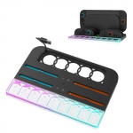 XBERSTAR Kontrolleri laadimisdokk Nintendo Switch 2 jaoks, Joy-Coni laadimisalus koos sisset&otilde;mmatava kassetipesa ja v&auml;rviliste tuledega