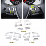 Auto interj&ouml;&ouml;r multifunktsionaalne rool ACC nupu l&uuml;liti helitugevuse dekoratiivsed nupud kleebised sobivad VW Golf 7 MK7 Passat B8 jaoks Tiguan 2017-2019