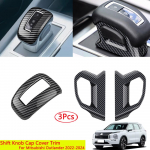 For Mitsubishi outlander 2022 2023 2024 ABS Gear Shift Knob Head Cap Cover Trim Car Styling Carbon Fiber