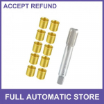 Spark Plug Thread Repair Tools kit with M14x125 erts and M16x125 Tap