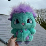 25cm Bibble Peluches pehmed m&auml;nguasjad t&uuml;drukutele rollim&auml;ngu jaoks, t&auml;idisega, pehmed lastele rahustav m&auml;nguasi, armas uinakupadi, beebikingitused