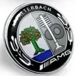 3D ABS Logo Auto Esiv&otilde;re Esikatte Embleemi Kleebis Mercedes Benz W203 W204 W205 W206 W212 W213 W221 W222 W223 jaoks Tarvikud 57mm black sticker