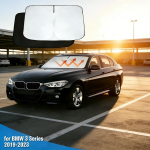 BMW 3. seeriale 2019 - 2025 Tuuleklaasi P&auml;ikesekate Akna Kate P&auml;ikesesirm Kaitsja Blokeerib UV-kiirte Auto Tarvikud h&otilde;be