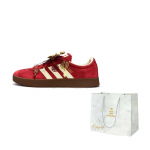 Adidas Vl Court Classic Love Forever Abrasion Resistant Slip Resistant Low top Skateboard Shoes Unisex Red KK3774() 35⅔