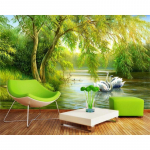 Luigej&auml;rve 3D seinamaaling Metsa tapeet Elutoa Magamistoa Taustaseina Maaling 200 cm(W) x 140 cm(H)