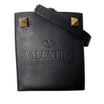 Used Valentino GaravaniShoulder Bag black leather Women