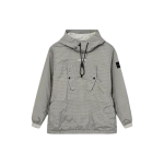 Stone Island S&uuml;gis/Talv 23 Metallik Nailon Ruuduline Kapuutsiga Pikkade Varrukatega Jakk Meeste Jakk Muda 791543332-V0097 M