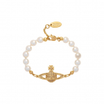 Vivienne Westwood Mini Bas Relief P&auml;rl K&auml;ev&otilde;ru Naiste k&auml;ev&otilde;rud Kuldne 61030001-R122-CN Box
