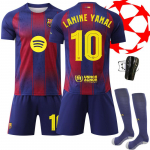 Barca mustad spordisokid Saa tasuta tr&uuml;kk #10 Lamine Yamal sinine T-s&auml;rk ja l&uuml;hikesed p&uuml;ksid 16
