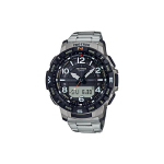 CASIO Meeste PRO TREK Must Kell PRT-B50T-7 PRT-B50T-7 Silver-Black Dial