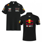 Red Bull Racing Team Verstappen R&otilde;ivad F1 Vormelrallis&otilde;idu R&otilde;ivad 2026 Suvi Meeste Puuvillane Polo S&auml;rk S must