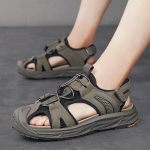 Suvised v&auml;li-sandaalid meestele Hingavad matkasaapad Veekindlad rannasandaalid meestele Telkimine Matkamine Aqua tossud 38 khaki