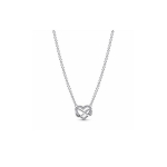 Pandora Helendav Igavese Armastuse S&uuml;damekujuline Ripatsiga Kaelakee &Otilde;&otilde;nesdisainiga Naistele H&otilde;bedane Kuupmeetriline Tsirkoonium 392666C01 Box,Sparkling Love
