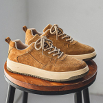 Uued pruunist nahast rulatamisskoobid meestele Sportlikud tossud Keskmise k&otilde;rgusega libisemiskindlad Vabaaja pehmest nahast paeladega Hingavad jalatsid 38